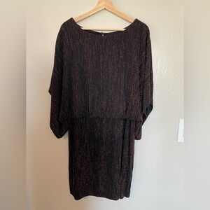 Jessica Howard metallic stripe knit dress